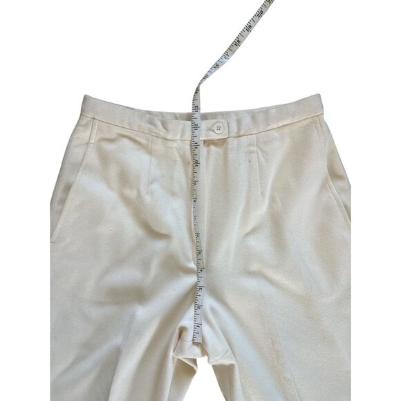 VTG Pendleton Womens Wool Pants Size 10 Cream Butter Yellow Trouser Preppy READ - Picture 5 of 10